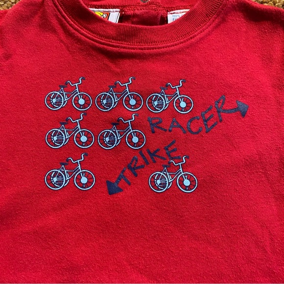 Red Bicycle / Tricycle Onesie. 18 mo - Picture 2 of 7
